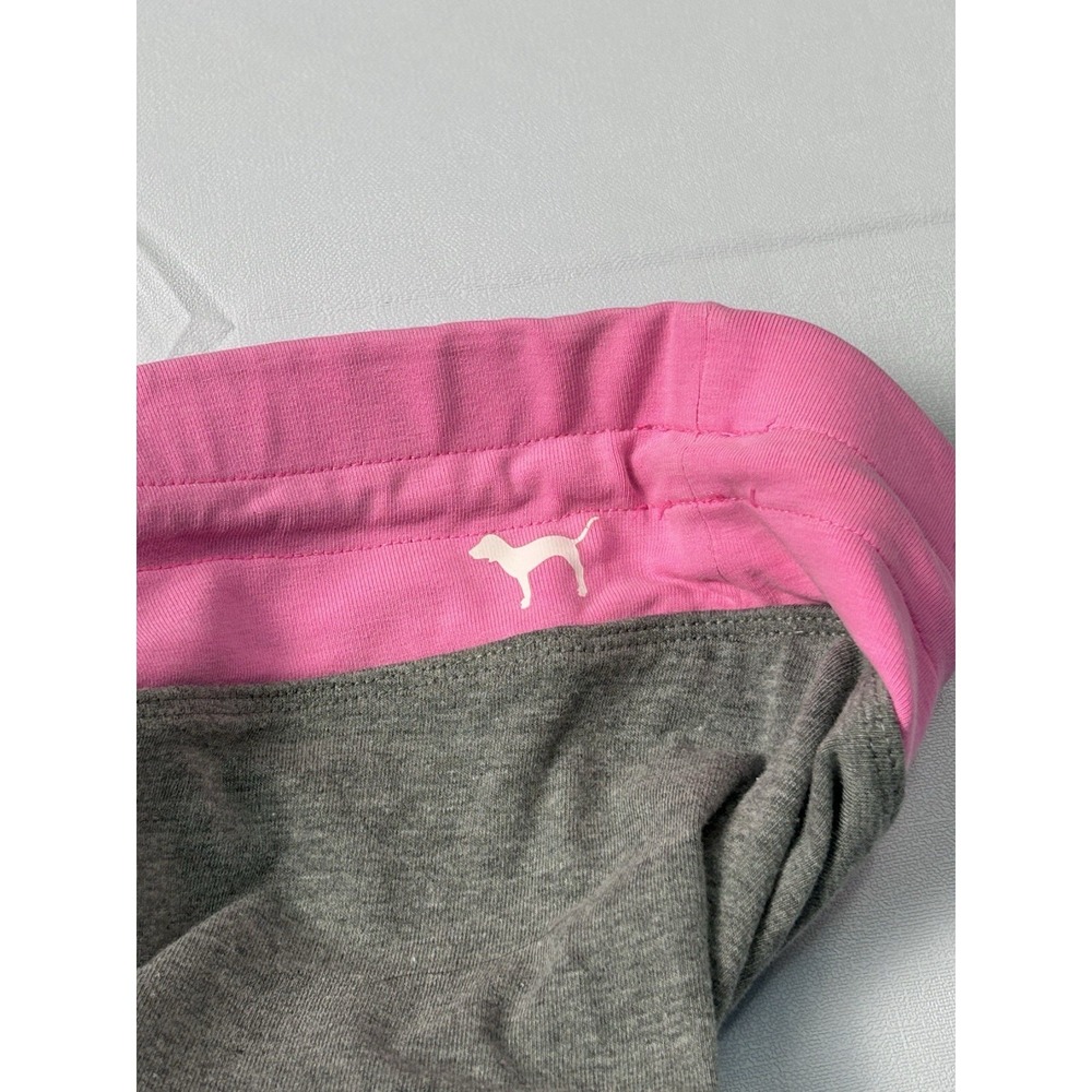 Aesthetic Victoria's Secret PINK Gray Yoga Leggings Pink Trim Size M Gymboree - Picture 11 of 12